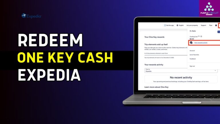 How To Redeem One Key Cash On Expedia (tutorial)